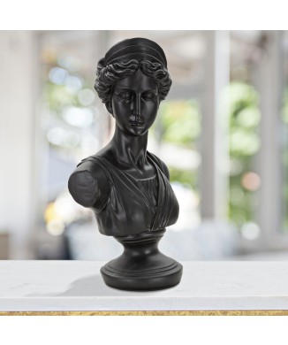 SCULTURA ROMAN WOMAN BLACK