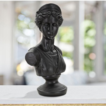 SCULTURA ROMAN WOMAN BLACK