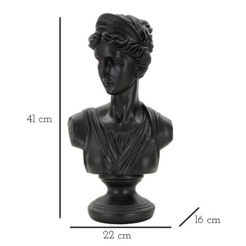 SCULTURA ROMAN WOMAN BLACK