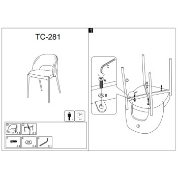 SEDIA HELSINKI GRIGIA SET 2 PZ