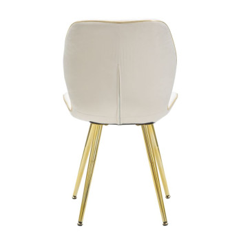 SEDIA PARIS SPACE CREMA /GOLD SET 2 PZ