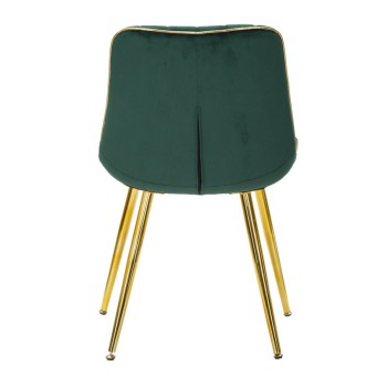 SEDIA PARIS VERDE/GOLD SET 2 PZ