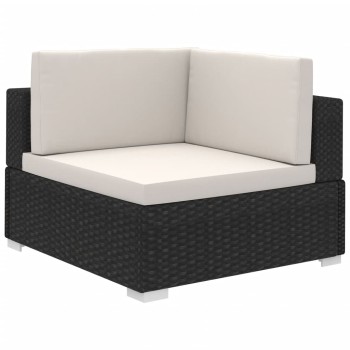 Set Divani da Giardino 6 pz con Cuscini in Polyrattan