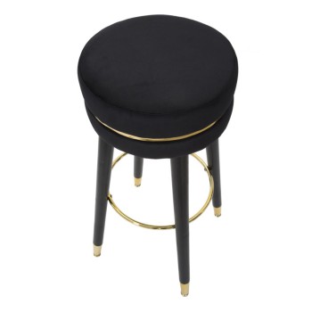 SGABELLO BAR PARIS NERO/GOLD