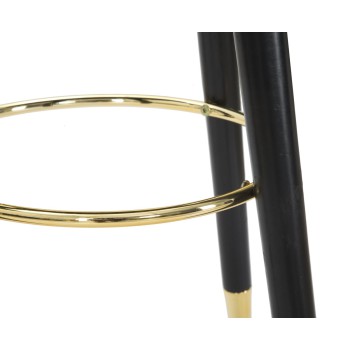 SGABELLO BAR PARIS NERO/GOLD