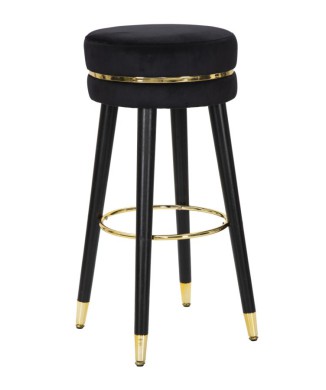 SGABELLO BAR PARIS NERO/GOLD