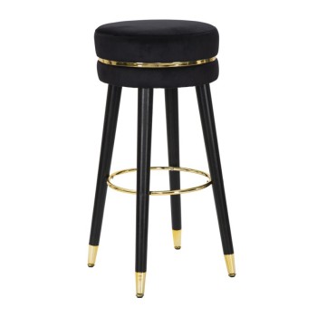 SGABELLO BAR PARIS NERO/GOLD