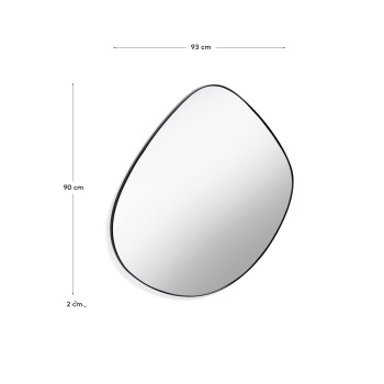 Specchio Anera in acciaio 93 x 90 cm