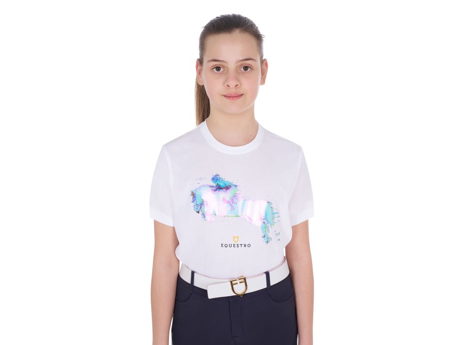 T-SHIRT BAMBINA SLIM FIT STAMPA JUMP