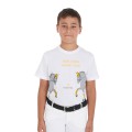 T-SHIRT BAMBINI SLIM FIT STAMPA DRESSAGE