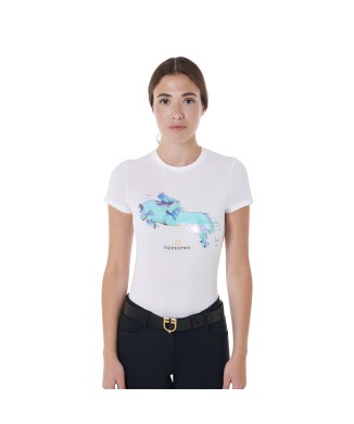 T-SHIRT DONNA SLIM FIT STAMPA JUMP