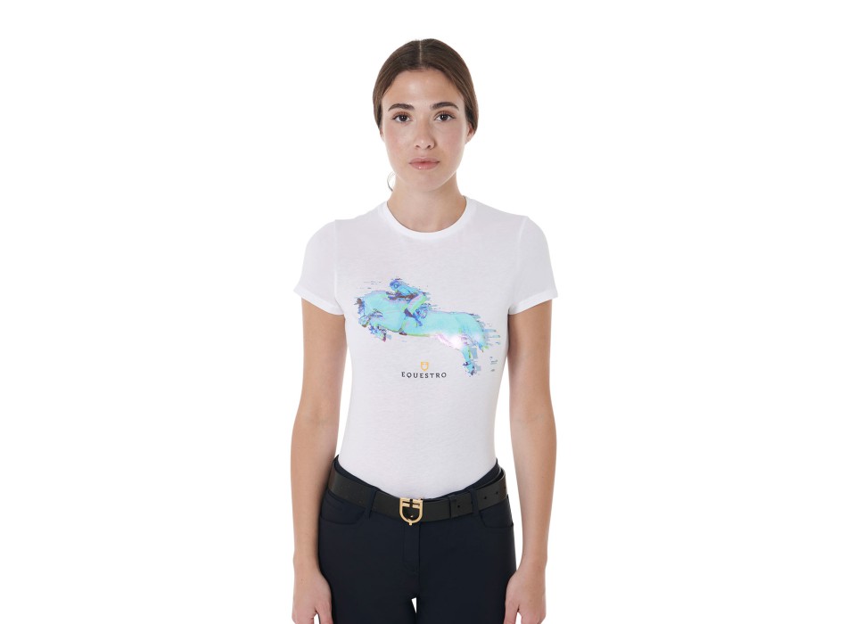 T-SHIRT DONNA SLIM FIT STAMPA JUMP