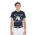 T-SHIRT UOMO SLIM FIT CON STAMPA EQUESTRE