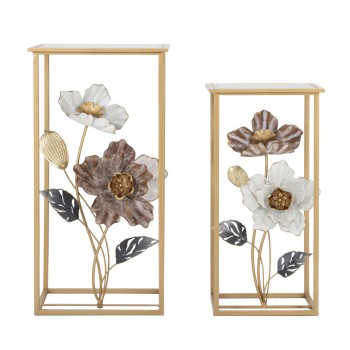 TAVOLINETTI FLOWER COPPIA