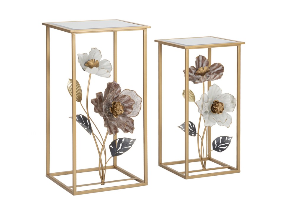 TAVOLINETTI FLOWER COPPIA