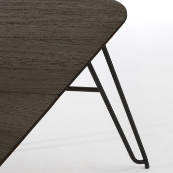 Tavolo allungabile Milian 140 (220) x 90 cm(220) x 90 cm metallo nero leg