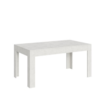 Tavolo Bibi - Tavolo allungabile 90x160/220 cm Bibi Bianco Spatolato