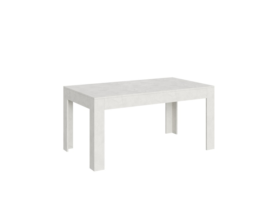 Tavolo Bibi - Tavolo allungabile 90x160/220 cm Bibi Bianco Spatolato