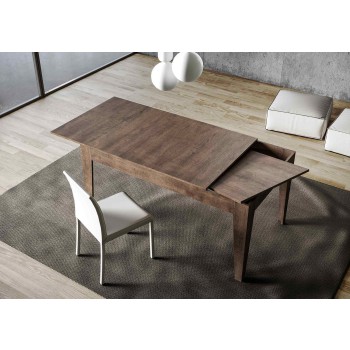 Tavolo Cico - Tavolo allungabile 90x120/180 cm Cico Bianco Spatolato