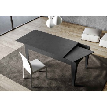 Tavolo Cico - Tavolo allungabile 90x120/180 cm Cico Bianco Spatolato