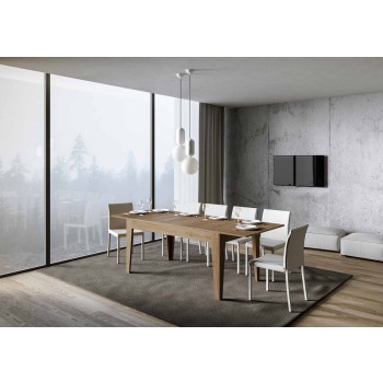 Tavolo Cico - Tavolo allungabile 90x160/220 cm Cico Bianco Spatolato