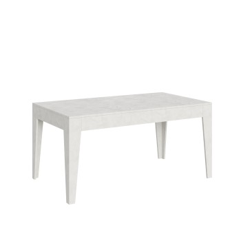 Tavolo Cico - Tavolo allungabile 90x160/220 cm Cico Bianco Spatolato