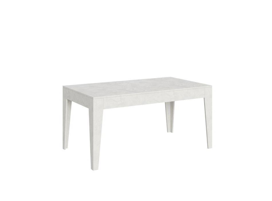 Tavolo Cico - Tavolo allungabile 90x160/220 cm Cico Bianco Spatolato