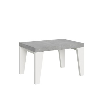 Tavolo Naxy Mix - Tavolo allungabile 90x130/234 cm Naxy Mix piano Bianco Frassino - gambe Noce