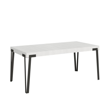 Tavolo Rio - Tavolo allungabile 90x180/284 cm Rio Bianco Frassino telaio Antracite