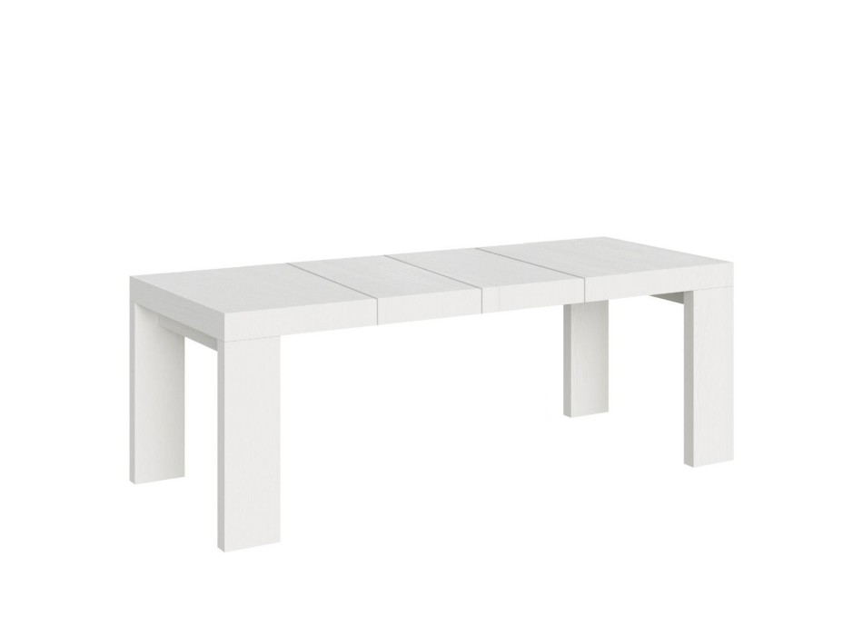 Tavolo Roxell Premium - Tavolo allungabile 90x160/264 cm Roxell Premium Bianco Frassino