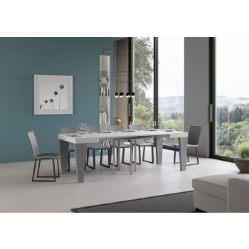 Tavolo Spimbo - Tavolo allungabile 90x90/246 cm Spimbo Bianco Frassino