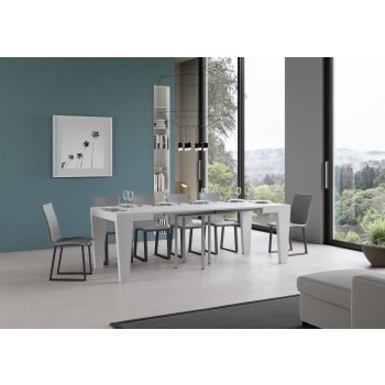 Tavolo Spimbo - Tavolo allungabile 90x90/246 cm Spimbo Bianco Frassino