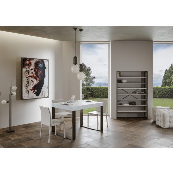 Tavolo Tecno Premium - Tavolo allungabile 90x120/224 cm Tecno Premium Bianco Frassino