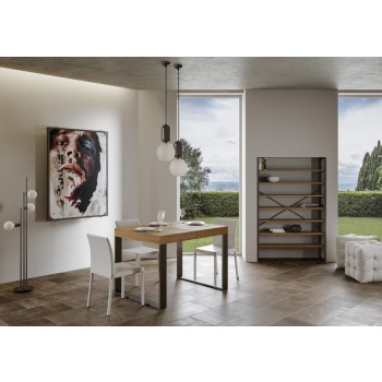 Tavolo Tecno Premium - Tavolo allungabile 90x120/224 cm Tecno Premium Bianco Frassino